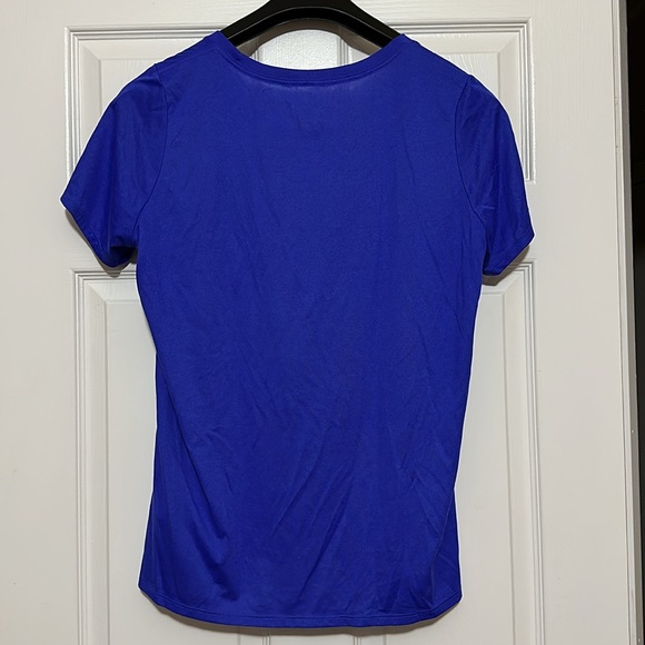 Purpley-blue Nike Dri-fit short sleeved top - Picture 3 of 3